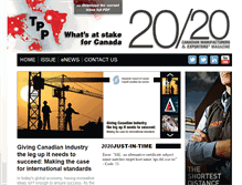 Tablet Screenshot of 2020magazine.ca